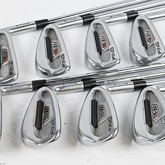 Ping S57 Irons / 3-PW / Blue Dot / Regular Flex Ping AWT Shafts - Image 2