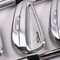 Titleist T100 2021 Irons / 4-9i / Stiff Flex AMT Tour White S300 Shafts - Image 1