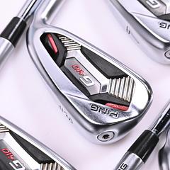 Ping G410 Irons / 5-PW / Blue Dot / Regular Flex Dynamic Gold 105 R300 Shafts - Image 1