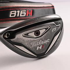 Left Hand Titleist 816 H1 #5 Hybrid / 25 Degree / Stiff Flex Aldila Rogue Black - Image 2