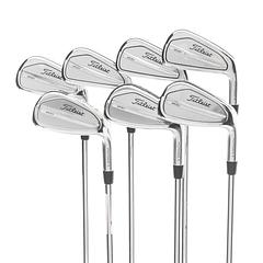 Titleist T200 Steel Mens Right Hand Irons 5-GW Stiff - AMT Black S300 - Image 1