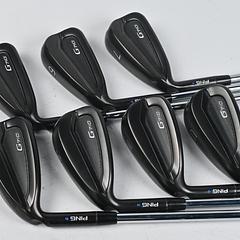 Left Hand Ping G710 Irons / 5-PW+GW / Blue Dot / Regular Flex Ping AWT 2.0 - Image 2
