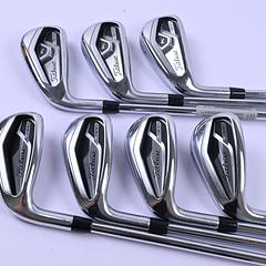 Left Hand Titleist T300 2021 Irons / 5-PW+GW / Regular Flex AMT Red R300 Shafts - Image 2