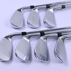 Left Hand Titleist T300 2021 Irons / 5-PW+GW / Regular Flex AMT Red R300 Shafts - Image 3