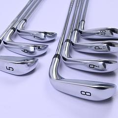 Left Hand Titleist T300 2021 Irons / 5-PW+GW / Regular Flex AMT Red R300 Shafts - Image 4