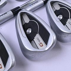 Ping G400 Irons / 5-PW+SW / Blue Dot / Regular Flex Ping AWT 2.0 Shafts - Image 1