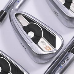 Ping G400 Irons / 4-PW / Blue Dot / Regular Flex Ping AWT 2.0 Shafts - Image 1