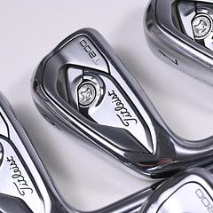 Left Hand Titleist T200 2019 Irons / 5-PW+48° / Stiff Flex AMT Black S300 Shafts - Image 1