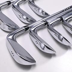 Left Hand Titleist T200 2019 Irons / 5-PW+48° / Stiff Flex AMT Black S300 Shafts - Image 4