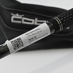 Cobra LTDx Max Black Driver / 10.5 Degree / Stiff Flex Evenflow Riptide CB 50 - Image 7