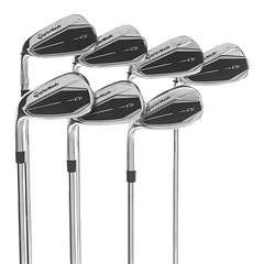 TaylorMade Qi Steel Mens Left Hand Irons 5-SW Regular - KBS Max MT 85 - Image 1