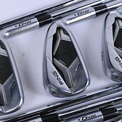 Ping G430 Irons / 5-PW+AW+GW+SW / Blue Dot / Regular Flex Ping AWT 2.0 Shafts - Image 1