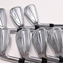 Left Hand Titleist T200 2023 Irons / 5-PW+48° / Stiff Flex AMT Black S300 Shaft - Image 7