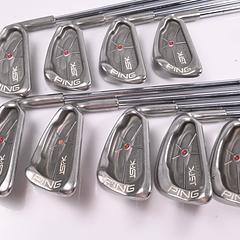 Ping ISI-K Irons / 3-PW+SW / Red Dot / Stiff Flex Ping JZ Cushin Shafts - Image 2
