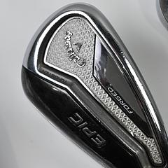 Left Hand Callaway Epic Forged Irons / 5-PW+AW+GW / Stiff Flex Steelfiber FC90 - Image 1